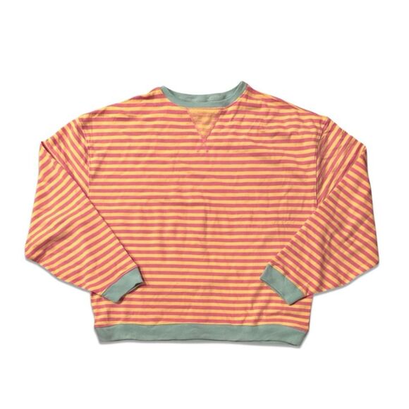 Free People Classic Striped Crew Neck Sweatshirt - Picture 8 of 16
